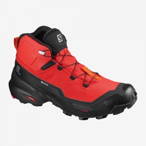 Bottes de Marche Salomon Cross Hike Mid Gore-Tex Homme Rouge | 79084-TVBI