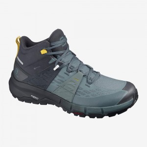 Bottes de Marche Salomon Odyssey Mid Gtx Homme Bleu | 69401-ZUOE