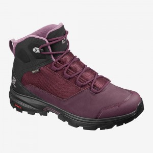 Bottes de Marche Salomon Outward Gore-Tex Femme Blanche | 23854-XFPO