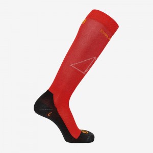 Chaussette Salomon Qst Homme Rouge | 86437-JQGH