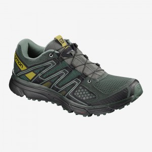 Chaussure Trail Running Salomon X-Mission 3 Homme Vert | 73420-PIJG