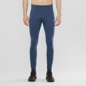 Collant Salomon Agile Warm Tight M Homme Bleu Marine | 69023-NUVI