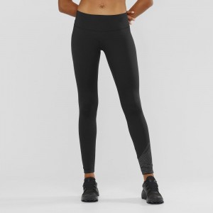 Collant Salomon Agile Warm Tight W Femme Noir | 02875-OPMX