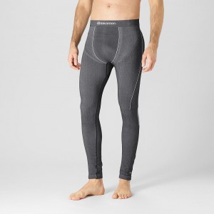 Collant Salomon Primo Warm Tight Seamless M Homme Noir | 76953-TUGJ