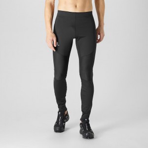 Collant Salomon Windstopper Tight M Homme Noir | 52196-QKUT