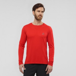 Hauts Salomon Sense Ls Tee M Homme Rouge | 89634-NBWE