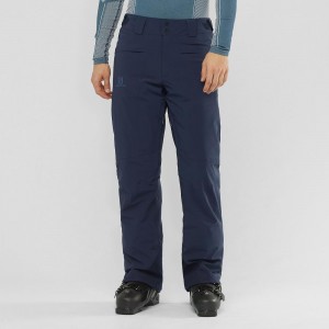 Pantalon Salomon Brilliant Homme Bleu Marine | 23174-IQEN