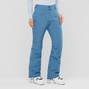 Pantalon Salomon Edge Femme Bleu | 13275-GDNY