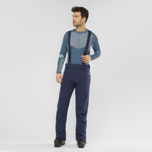 Pantalon Salomon Edge Homme Bleu Marine | 14209-BEVT