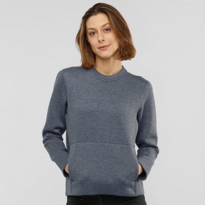 Pulls De Golf Salomon Sight Crew Neck W Femme Gray | 23957-YMPT