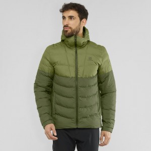 Sweat a Capuche Salomon Essential Xwarm Insulated Homme Vert | 47186-GBAN