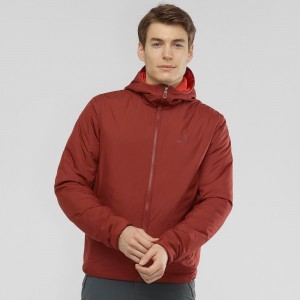 Sweat a Capuche Salomon Outrack Insulated Homme Rouge | 01298-LRQA