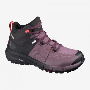 Trekking Salomon Odyssey Mid Gtx W Femme Noir | 09415-SICQ