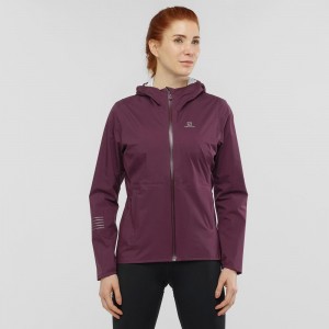 Veste De Course Salomon Bonatti Imperméables Femme Violette | 65819-JXKY