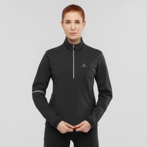 Veste Salomon Agile Softshell Femme Noir | 49608-VQKP