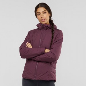 Veste Salomon Outrack Insulated Femme Violette | 90358-TEAM