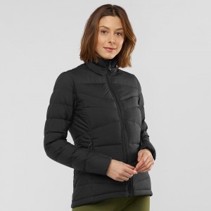 Veste Salomon Transition Down Jacket W Femme Noir | 28390-OCSP