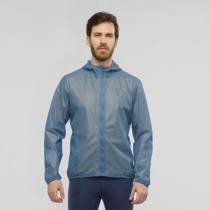 Vestes De Pluie Salomon Bonatti Race Imperméables Homme Bleu Marine | 49865-EYWS