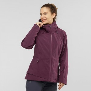 Vestes De Ski Salomon Arctic Jacket W Femme Violette | 34790-ZUQC