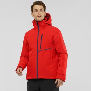 Vestes De Ski Salomon Blast Jacket M Homme Rouge | 14392-LRQA