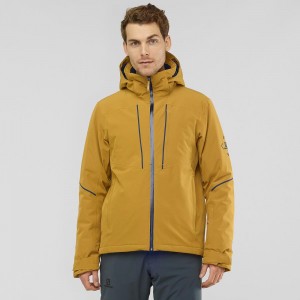 Vestes De Ski Salomon Edge Homme Jaune | 86751-BQYO