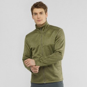 Vestes De Ski Salomon Essential Lightwarm Heather Homme Vert | 42789-EACG