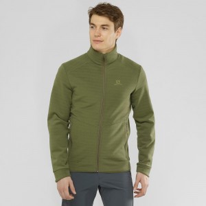 Vestes De Ski Salomon Essential Warm Homme Vert | 76351-GHSQ