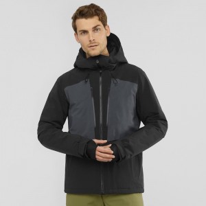 Vestes De Ski Salomon Highland Homme Noir | 76908-VJFT