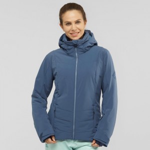 Vestes De Ski Salomon Prevail Jacket W Femme Bleu Marine | 17624-SCPO