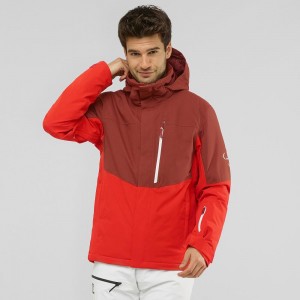 Vestes De Ski Salomon Speed Homme Rouge | 92460-NDGE