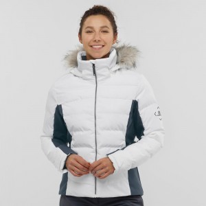 Vestes De Ski Salomon Stormcozy Femme Blanche | 03927-VXYB