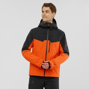 Vestes De Ski Salomon Untracked Homme Orange | 82350-WGLX