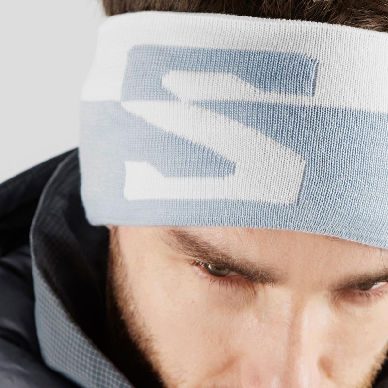 Bandeau Salomon Original Headband Homme Blanche | 19602-YIGO