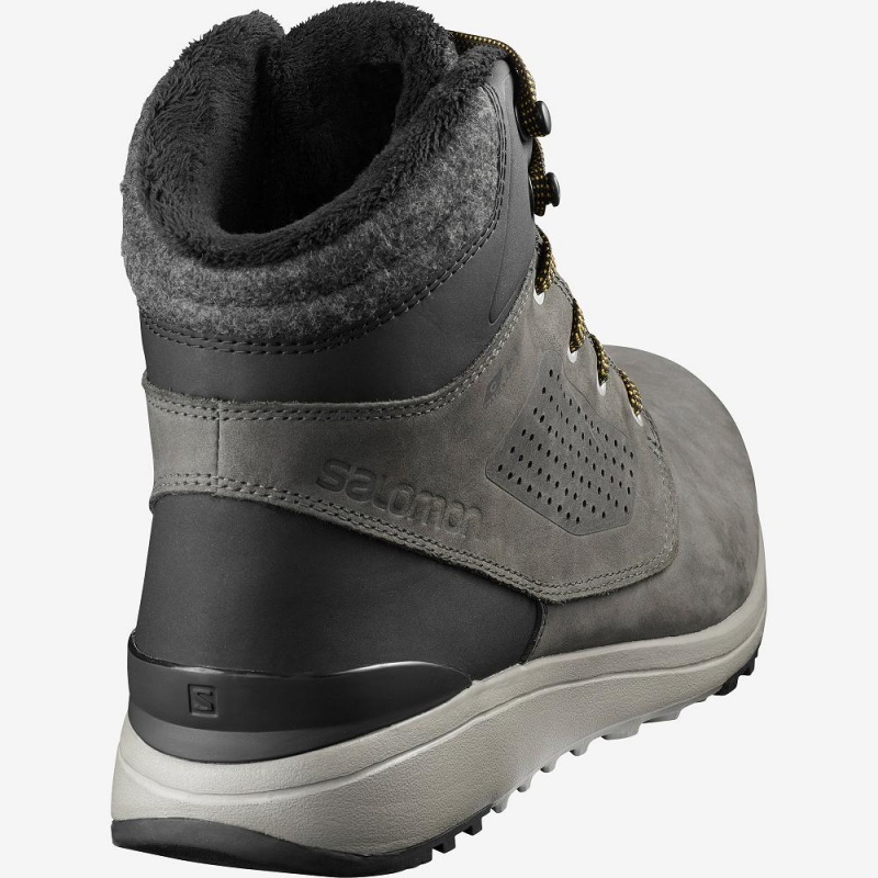 Botte Hiver Salomon Utility D'hiver Climasalomon Imperméables Homme Gray | 59384-ZDOQ