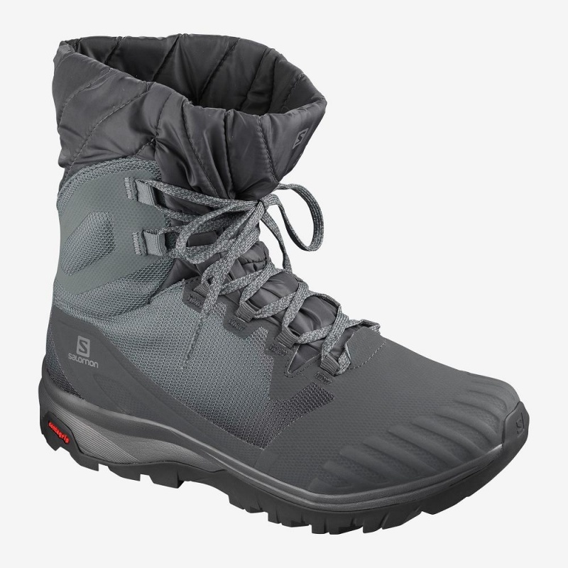 Botte Hiver Salomon Vaya Powder Thinsulate Climasalomon Imperméables Femme Gray | 07231-WCNR