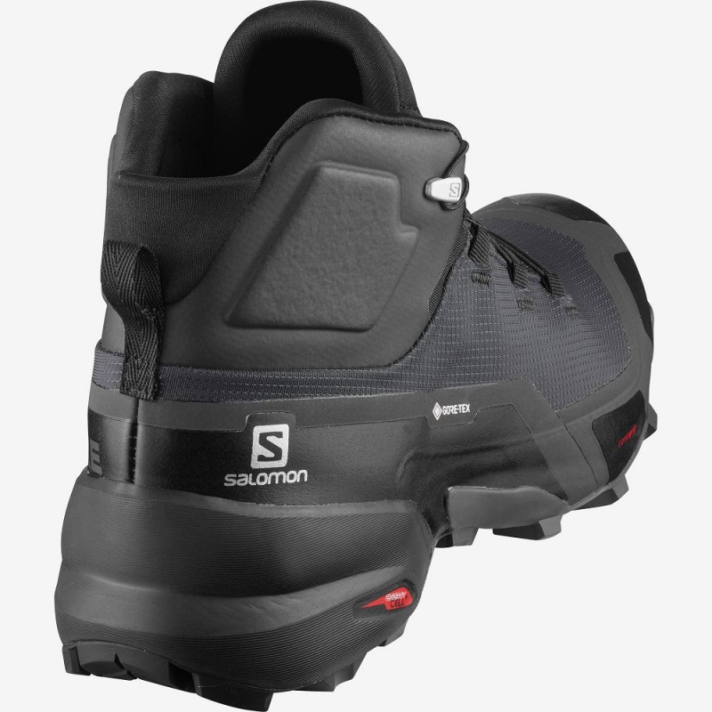 Bottes de Marche Salomon Cross Hike Mid Gore-Tex Homme Noir | 67293-EHWY