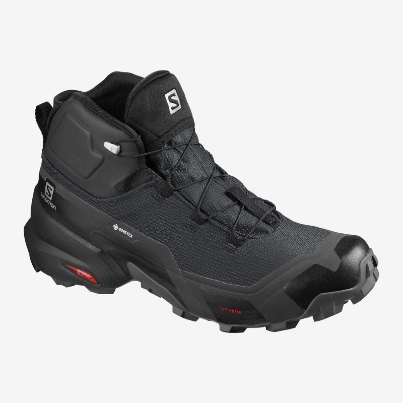 Bottes de Marche Salomon Cross Hike Mid Gore-Tex Homme Noir | 67293-EHWY