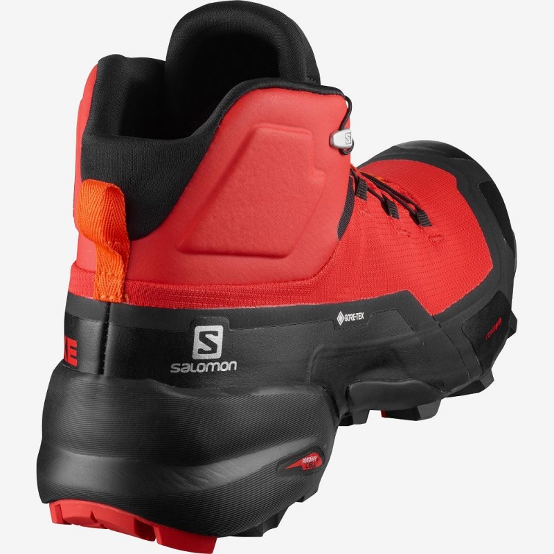 Bottes de Marche Salomon Cross Hike Mid Gore-Tex Homme Rouge | 79084-TVBI