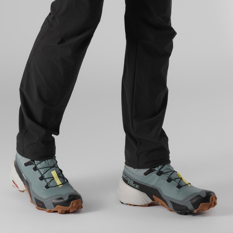 Bottes de Marche Salomon Cross Hike Mid Gore-Tex Femme Vert | 60289-WRMG