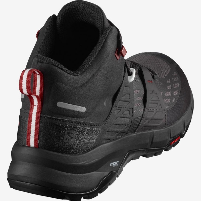 Bottes de Marche Salomon Odyssey Mid Gtx Homme Noir | 72185-FLMC