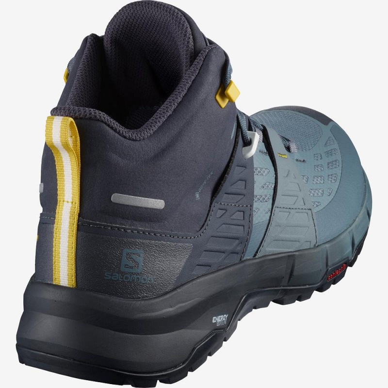 Bottes de Marche Salomon Odyssey Mid Gtx Homme Bleu | 69401-ZUOE