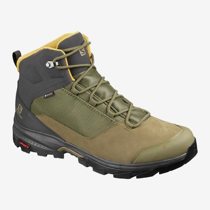 Bottes de Marche Salomon Outward Gore-Tex Homme Vert | 02487-LNZH