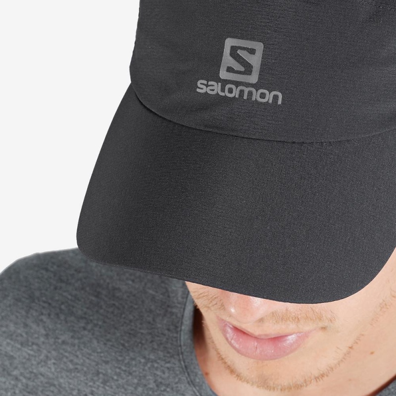 Casquettes Salomon Imperméables Cap Homme Noir | 65937-DBZF