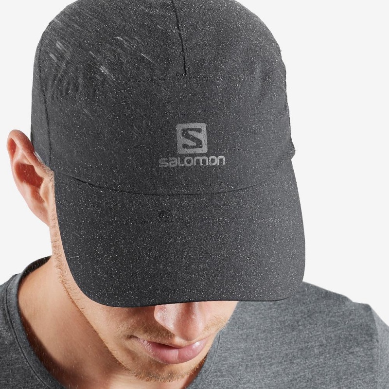 Casquettes Salomon Imperméables Cap Homme Noir | 65937-DBZF