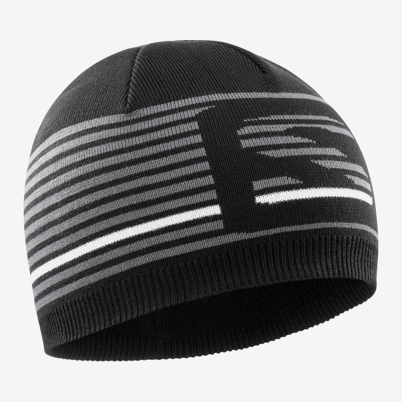 Chapeaux Salomon Flatspin Corta Beanie Homme Noir | 90546-GDCV