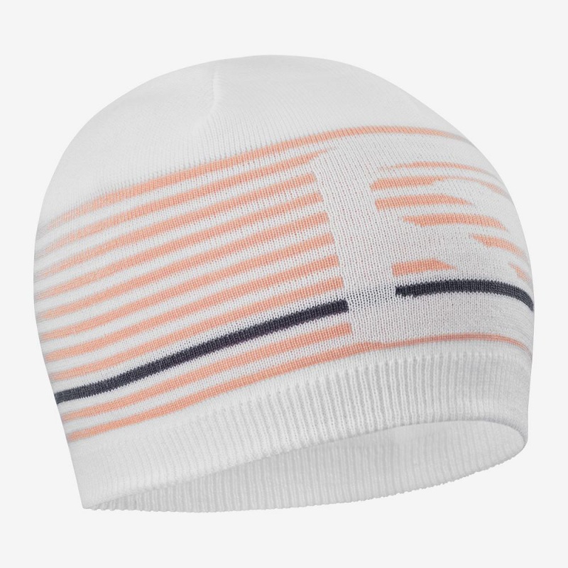 Chapeaux Salomon Flatspin Corta Beanie Homme Blanche | 92307-HSCY