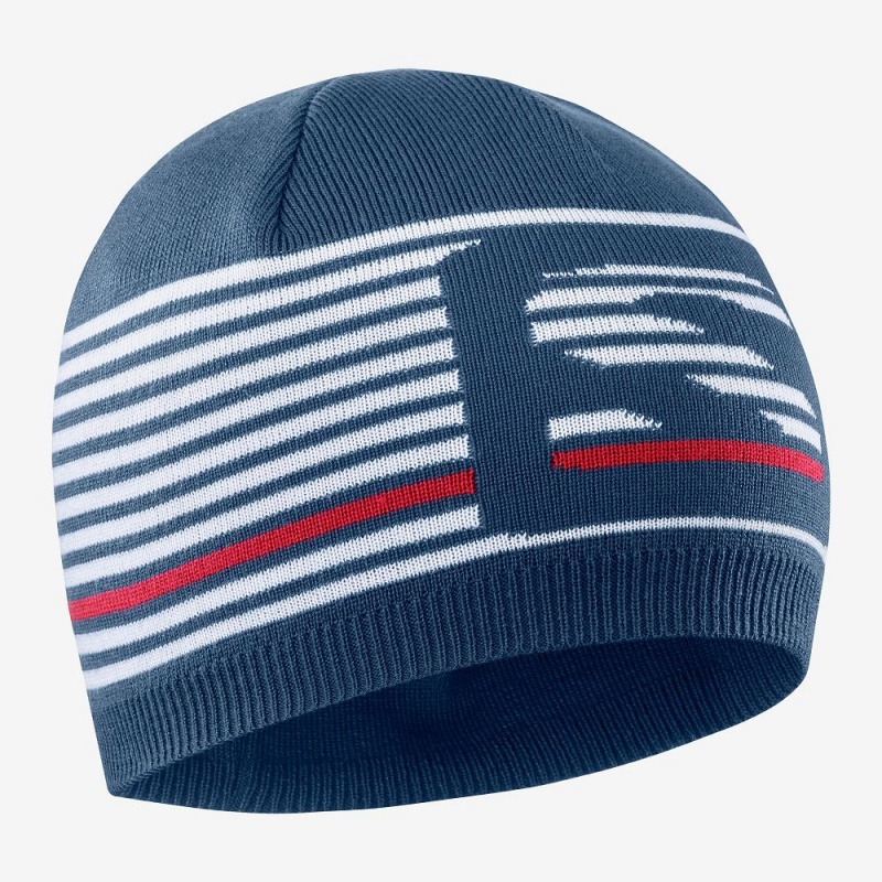 Chapeaux Salomon Flatspin Corta Beanie Homme Bleu | 46175-VXKP