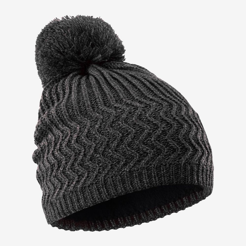 Chapeaux Salomon Kuba Beanie Homme Noir | 57812-HUBG