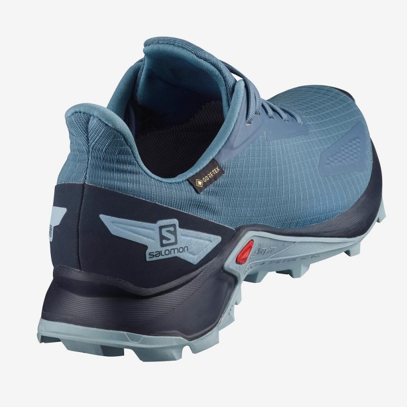 Chaussure Trail Running Salomon Alphacross Blast Gtx W Femme Bleu | 24193-OQZP