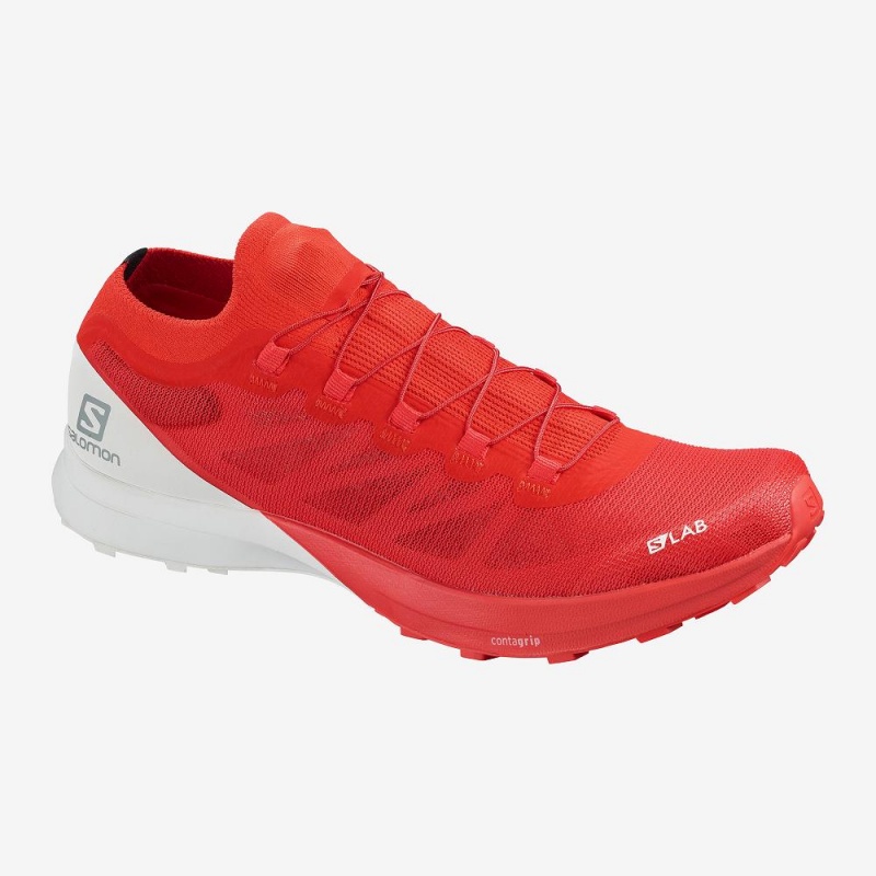 Chaussure Trail Running Salomon S Lab Sense 8 Homme Rouge | 74069-AXLF